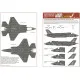 Kits World Kw148211 1/48 Decal For Lockheed Martin F35b Lightnings Of The Raf And Fleet Air Arm