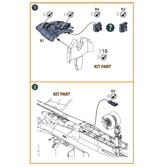 Clear Prop 72098 1/72 Mig 23 Instrument Panel Cover With Gunsight For Cp Kits