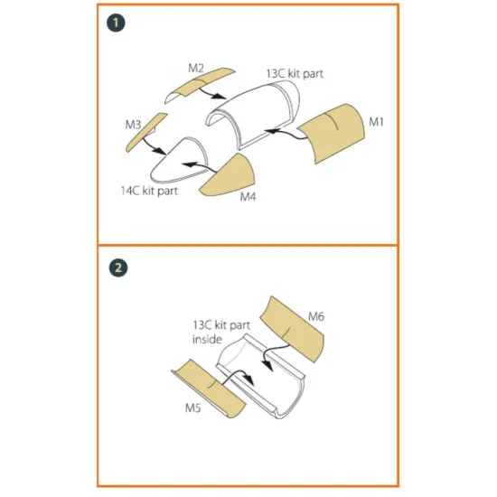 Clear Prop 72101 1/72 F-5e Tiger Ii Painting Mask On Yellow Kabuki Paper For Italeri Kits