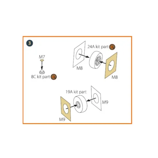 Clear Prop 72101 1/72 F-5e Tiger Ii Painting Mask On Yellow Kabuki Paper For Italeri Kits