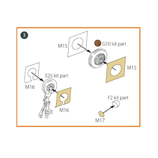 Clear Prop 72104 1/72 A 3b Painting Mask On Yellow Kabuki Paper For Hasegawa Kits