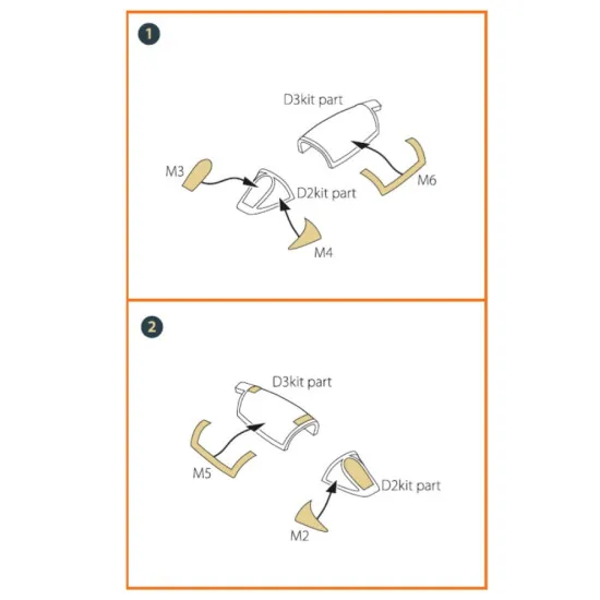 Clear Prop 72108 1/72 G 91r Painting Mask On Yellow Kabuki Paper For Meng Kits