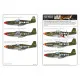 Kits World Kw172008 1/72 Decal For P51 B/C/D Mustang Accessories For Aircraft