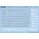 Kits World Kw172027 1/72 Decal 8 Inch Raf Serial Numbers Sea Grey/White