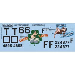 Kits World Kw172036 1/72 Decal For B-29 Superfortress 42-24895 Lucky Leven