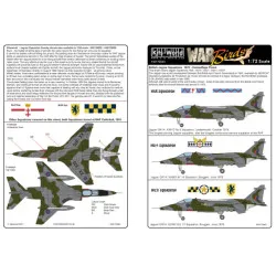 Kits World Kw172043 1/72 Decal For Sepecat Jaguar Gr1 Scuadrons Camuflage Finish