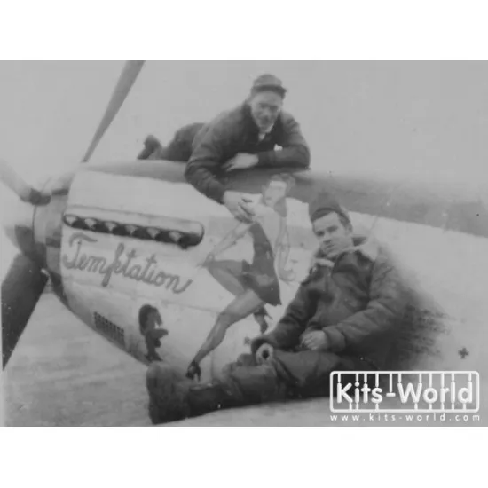 Kits World Kw172048 1/72 Decal For P-51d Mustang K Abner Daisy Mae