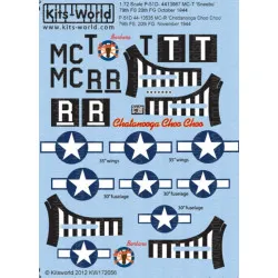Kits World Kw172056 1/72 Decal For P-51 Mustangs Accessories For Aircraft