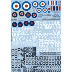 Kits World Kw172084 1/72 Decal For Supermarine Spitfire Mk Xix Accessories For Aircraft