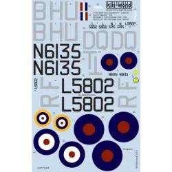 Kits World Kw172091 1/72 Decal For Mk.i Sunderlands Accessories For Aircraft