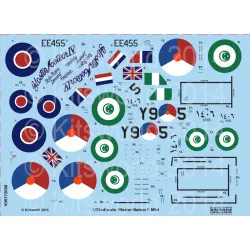 Kits World Kw172098 1/72 Decal For Gloster Meteor Mk.iv F4 Accessories For Aircraft