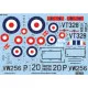 Kits World Kw172102 1/72 Decal For Gloster Meteor Mk.iv F4 Accessories Kit