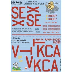 Kits World Kw172108 1/72 Decal For Avro Lancaster Bi Accessories For Aircraft