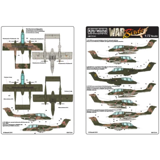 Kits World Kw172141 1/72 Decal For North American Rockwell Ov-10 Bronco
