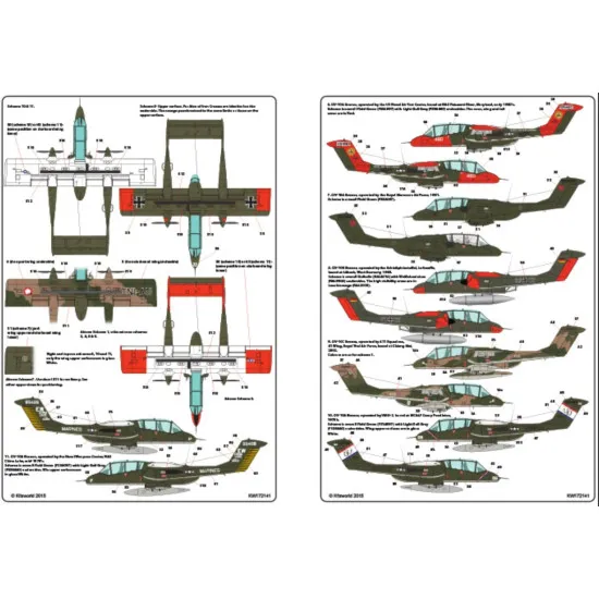 Kits World Kw172141 1/72 Decal For North American Rockwell Ov-10 Bronco