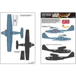 Kits World Kw172150 1/72 Decal Pby-5 Catalina Black Cats Accessories Aircraft