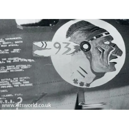 Kits World Kw172176 1/72 Decal For Boeing Flying Fortress B -17e Of The Pacific