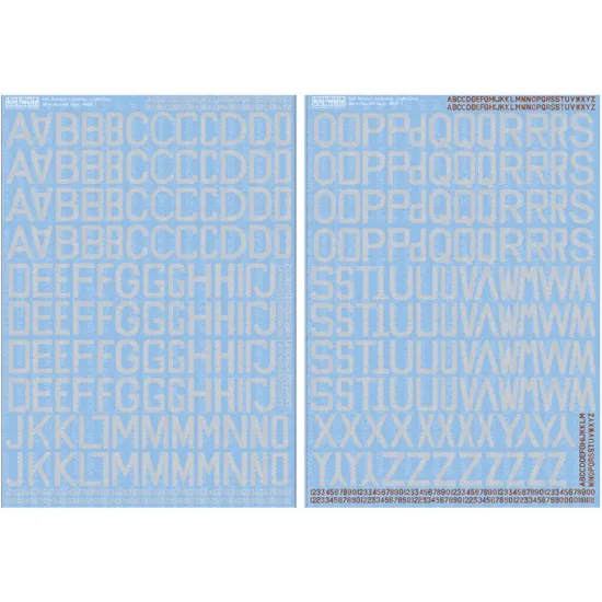 Kits World Kw172204 1/72 Grey Lettering Raf Early-war Bomber Lettersa Numbers