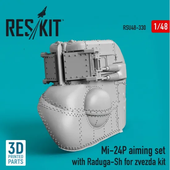 Reskit Rsu48-0330 1/48 Mi 24p Aiming Set With Raduga Sh For Zvezda Kit 3d Printed