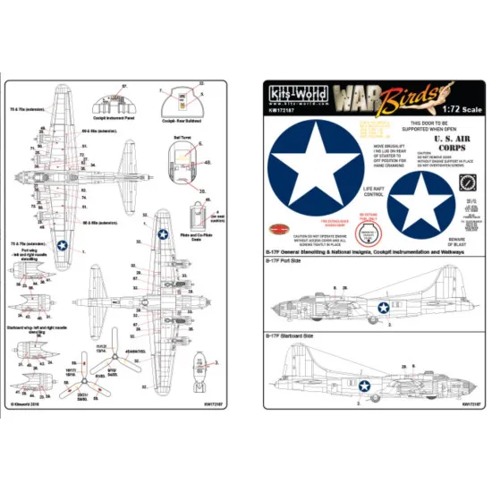 Kits World Kw172187 1/72 Raf Roundels And General Markings Wwii Early To Mid-war