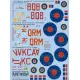 Kits World Kw144033 1/144 Decal For Bi - Biii Avro Lancasters Accessories Kit