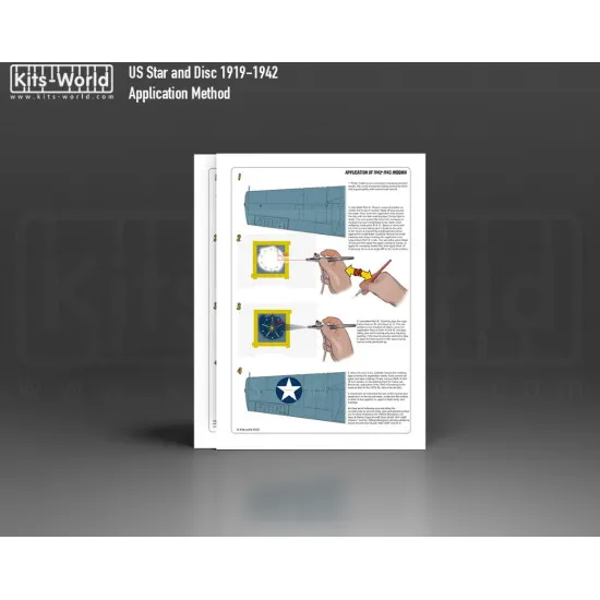 Kits World Kwm480072 1/48 Mask For Usaaf Star And Disc 54inch 55inch 1919 1942