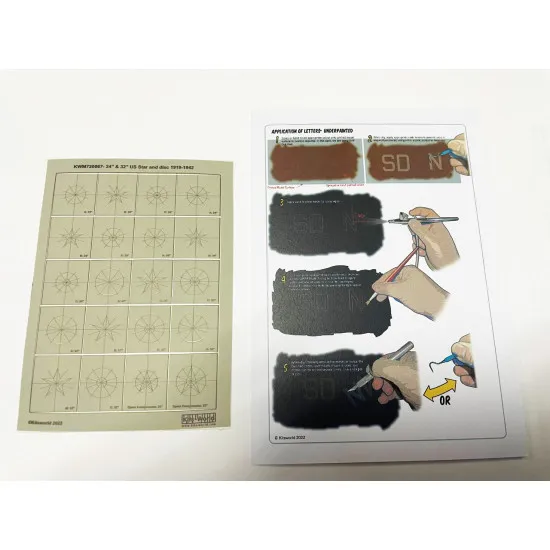 Kits World Kwm720067 1/72 Mask For Us Stars And Dick 1919 -1942 24 Inch And 32 Inch