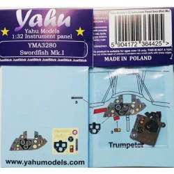 Yahu Model Yma3280 1/32 Instrument Panel Swordfish Mk.i Trumpeter