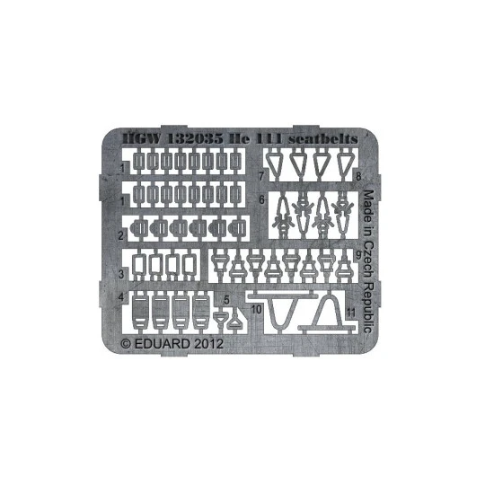 Hgw 132035 1/32 Seatbelts And Seat For Heinkel He 111 P-1 For Revell Kits