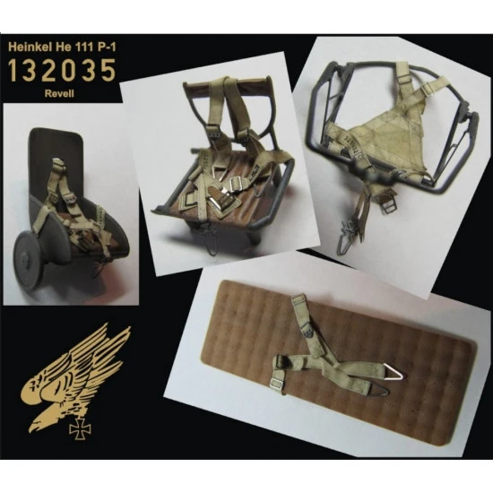 Hgw 132035 1/32 Seatbelts And Seat For Heinkel He 111 P-1 For Revell Kits