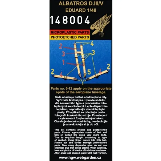 Hgw 148002 1/48 Remove Before Flight Belts Accessories For Aircraft