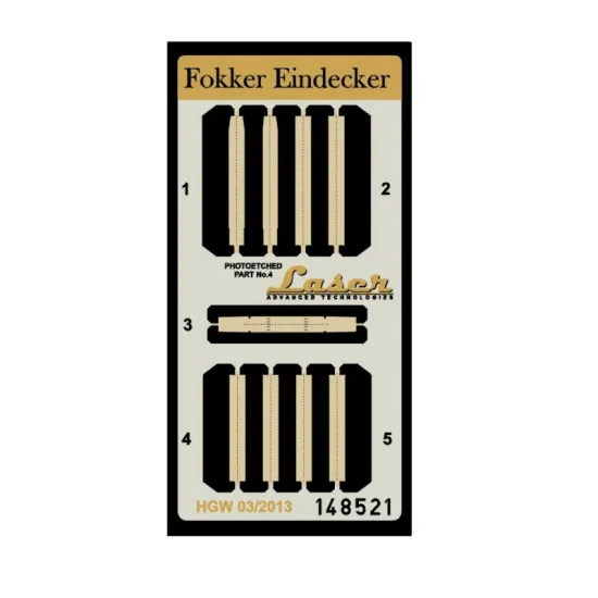 Hgw 148521 1/48 Seatbelts For Fokker Eindecker Accessories For Aircraft