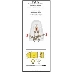 Hgw 172803 1/72 Seatbelts And Mask For Bf109e-3 Basic Line Accessories Kit