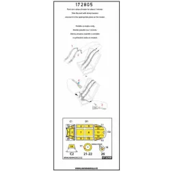 Hgw 172805 1/72 Seatbelts And Mask For Bf109g-6 Basic Line For Tamiya Kit