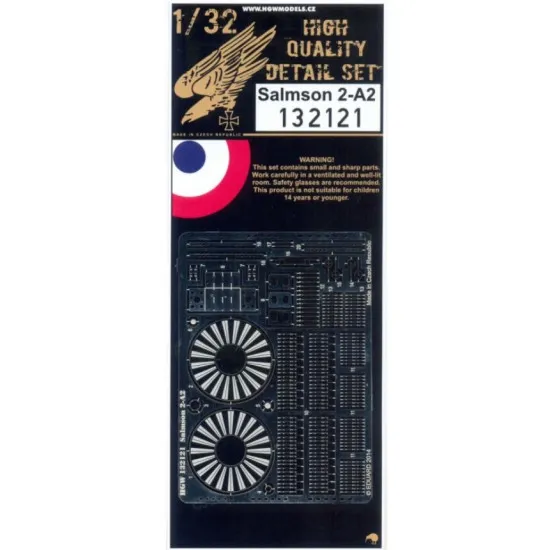 Hgw 132121 1/32 Photo-etched For Salmson 2-a2 Wingnut Wings