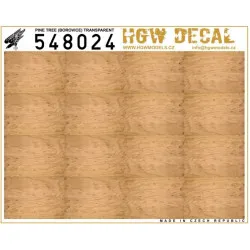 Hgw 548024 1/48 Decal Pine Tree Transparent No Grid Accessories For Aircraft