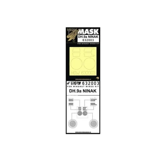 Hgw 632003 1/32 Mask For Dh.9a Ninak For Wingnut Wings