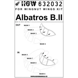 Hgw 632032 1/32 Mask For Albatros B.ii For Wingnut Wings Accessories Kit