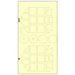 Hgw 632432 1/32 Inside And Outside Canopy Mask For Bf109e-4/7 For Hgw, Dragon