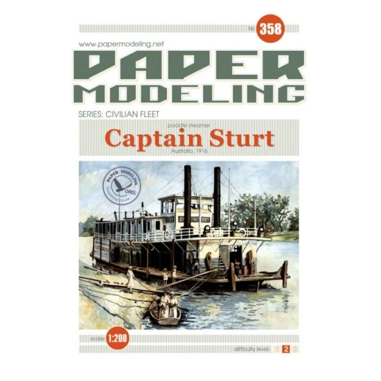 Orel358 1/200 Captain Sturt Series Civilian Fleet Australia 1916 Paper Model Kit