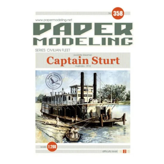 Orel 358/2 1/200 Captain Sturt Paper Modeling Accessories To Models Laser Cutting