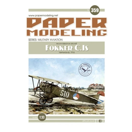 Orel 359/2 1/33 Fokker C.is Paper Modeling Accessories To Models Laser Cutting