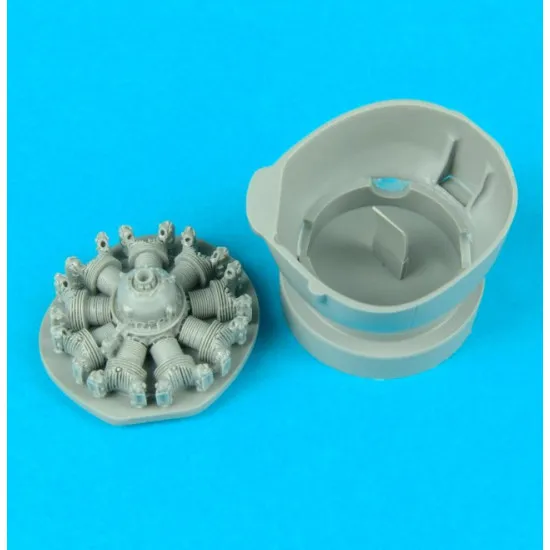 Quickboost 48050 1/48 T-28b Trojan Engine For Monogram Accessories For Aircraft