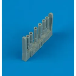 Quickboost 48186 1/48 F4u-7 Corsair Exhaust For Hasegawa Accessoires Kit