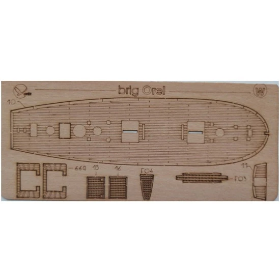 Orel 360/3 1/200 Brig Orel Decks Laser Cutting