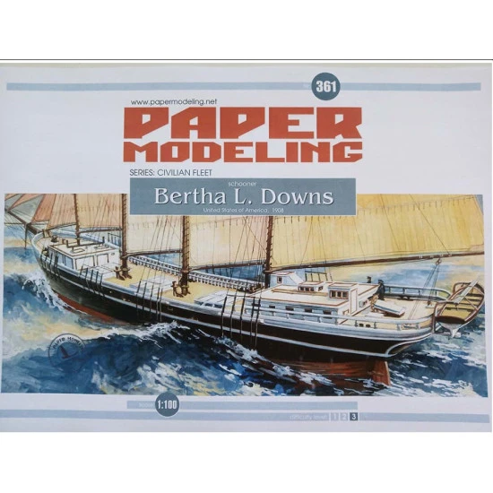 Orel 361/4 1/100 Bertha L. Downs Sails Paper Modeling Accessories To Models