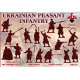 Red Box 72144 1/72 Ukrainian Peasant Infantry. 17 Cent Plastic Figures Kit