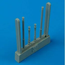 Quickboost 48219 1/48 Bf 109g-6 Gun Barrels For Hasegawa Accessories Kit