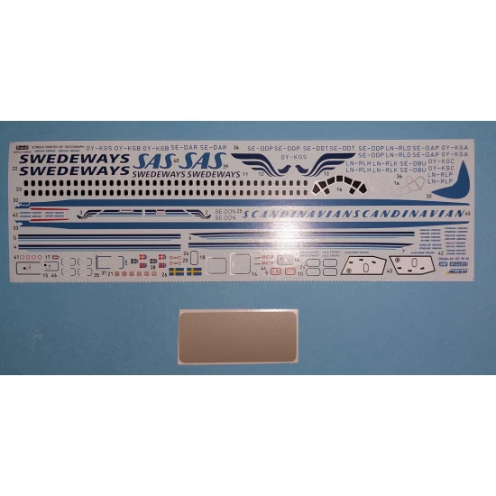 Amp 144-013 1/144 Douglas Dc-9 /40 Sas, Swedeweys Plastic Model Kit