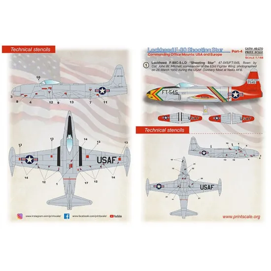 Print Scale 48-270 1/48 Lockheed F80 Shooting Star Part 4